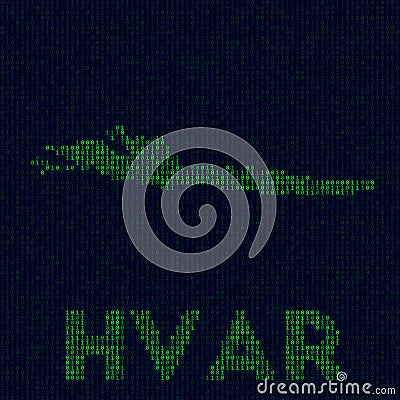 Digital Hvar logo. Vector Illustration