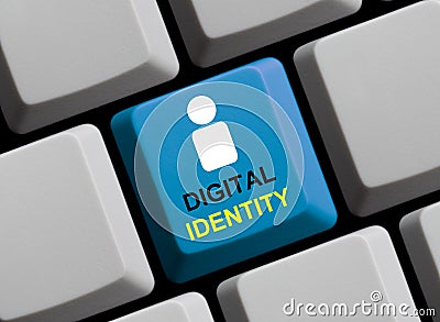 Digital Identity concept online Stock Photo