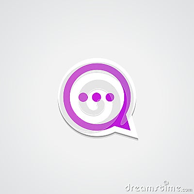 Live Chat Sticker Stock Photo