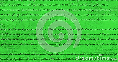 Written constitution of the United States 4k Stock Photo