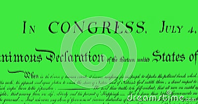 Written constitution of the United States 4k Stock Photo