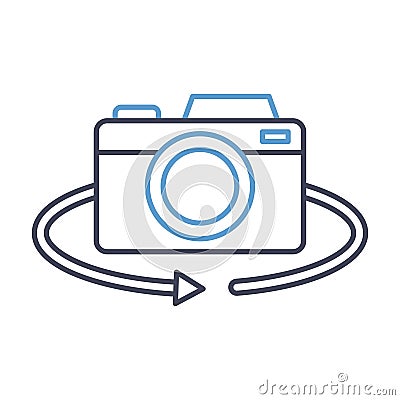 Digital imaging Flat inside vector icon which can easily modify or edit Vector Illustration