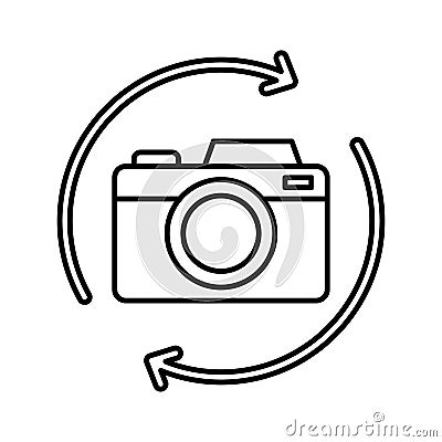 Digital imaging Line Style vector icon which can easily modify or edit Vector Illustration