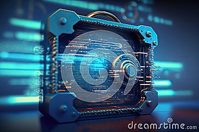 Digital Immune System DIS system that integrates practices and technologies for software design, development, operations and Stock Photo