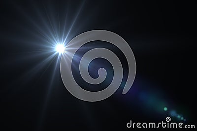 Digital lens flare Stock Photo