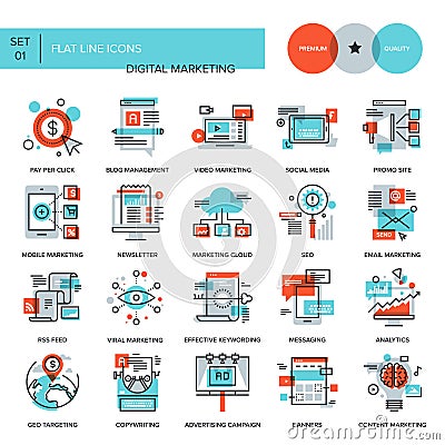 Digital Marketing Vector Illustration