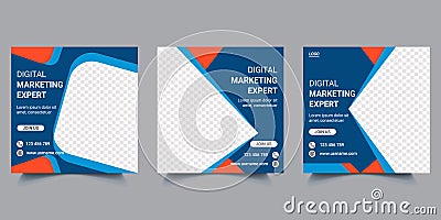 Digital Marketing Agency Business Web Banner Template Design Vector Illustration