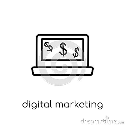 Digital marketing icon from collection. Vector Illustration