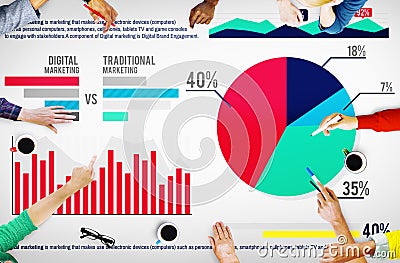 Digital Marketing Planning Strategy Growth Success Concept Stock Photo