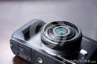 Digital mirrorless camera Stock Photo