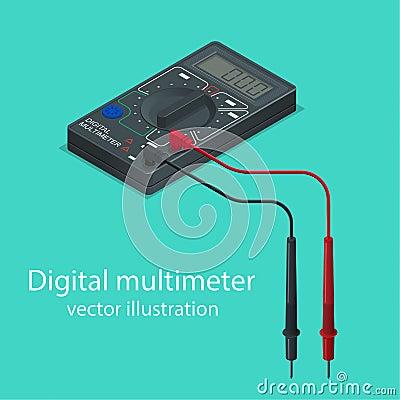 Digital multimeter Vector Illustration