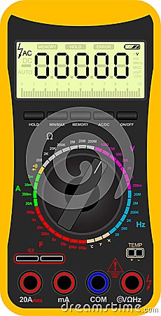 Digital multimeter Vector Illustration