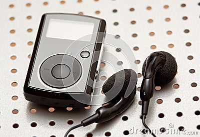 Digital music player Stock Photo