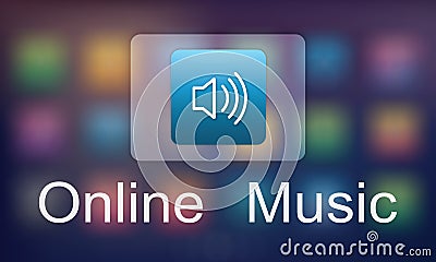 Digital Music Streaming Multimedia Entertainment Online Concept Stock Photo