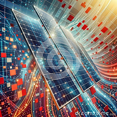 Digital Nature: Tablet displaying glowing nature elements, generative ai Stock Photo