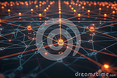 Digital Networking and Pinpoint Accuracy Transforming Connectivity and Data Exchange Stock Photo