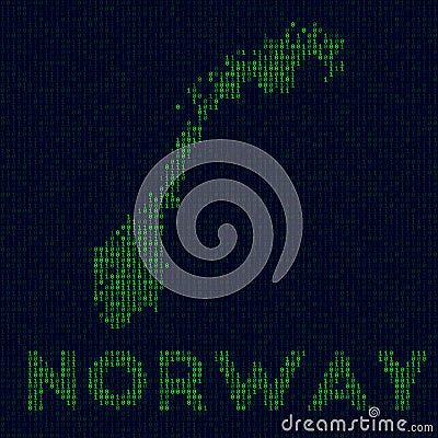 Digital Norway logo. Vector Illustration