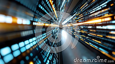 Digital optimization: boosting virtual information systems for efficient growth in networked computing, enhancing Stock Photo
