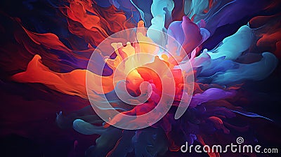 a digital painting capturing the detailed texture of an abstract background Stock Photo