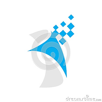 digital paper logo design vector icon symbol illustration Vector Illustration