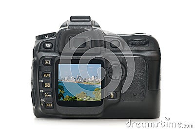 Digital photo camera Stock Photo