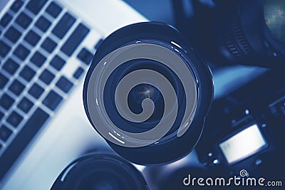 Digital Photography Lens Stock Photo