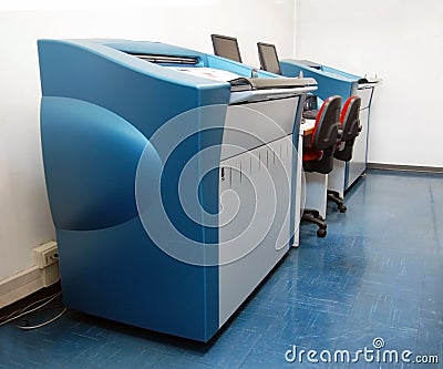 Digital press printing - proofs Stock Photo