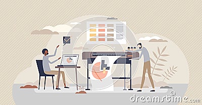 Digital printing method with Vector Illustration