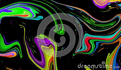 Digital proton colorful abstract background with liquify ,Design element Stock Photo