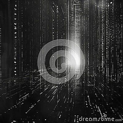 The digital realms pulse shown in lines of code crafting the silent language that powers technology Stock Photo