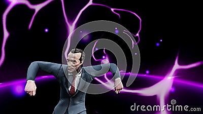 Digital Rendering Male Suit Motion Background Stock Photo