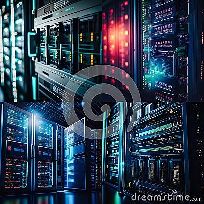 digital repository of big data technologies, generative AI Stock Photo