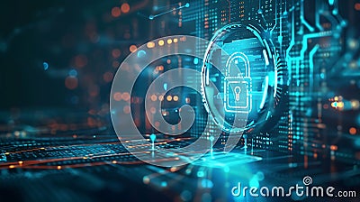 A digital representation of the zero trust security framework Stock Photo