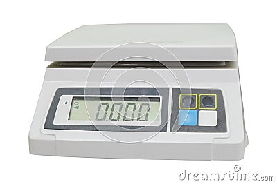 Digital scales Stock Photo