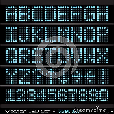 Digital Scoreboard Vector Illustration
