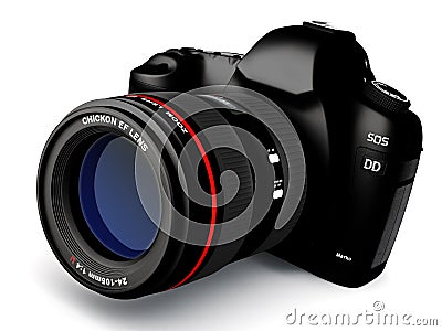 Digital slr camera Stock Photo