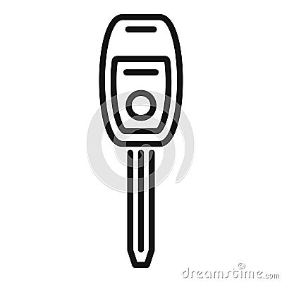 Digital smart key icon outline vector. Activate access Vector Illustration