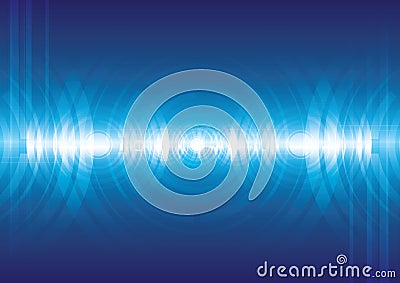 Digital sound wave Stock Photo