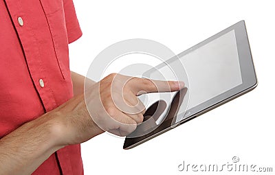 Digital tablet close up Stock Photo