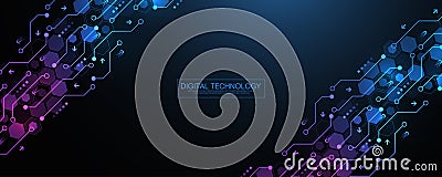 Digital tech motherboard texture design. Software coding. Technology electronic motherboard texture. Engineering and Vector Illustration