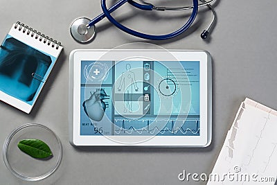 Digital technologies in medicine Stock Photo