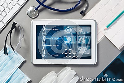 Digital technologies in medicine Stock Photo