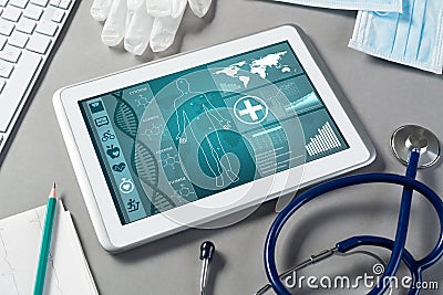 Digital technologies in medicine Stock Photo