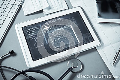 Digital technologies in medicine Stock Photo