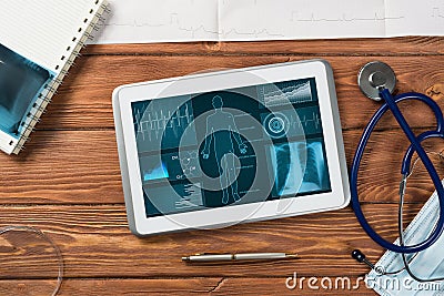 Digital technologies in medicine Stock Photo