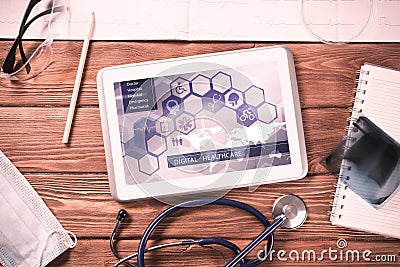 Digital technologies in medicine Stock Photo