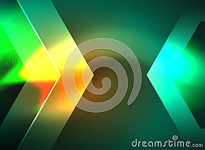 Digital technology glowing arrows Vector Illustration