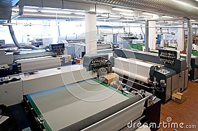 Digital textile printing Stock Photo