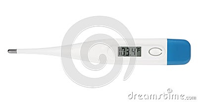 Digital Thermometer Stock Photo