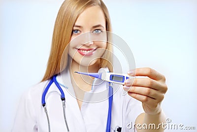 Digital thermometer Stock Photo